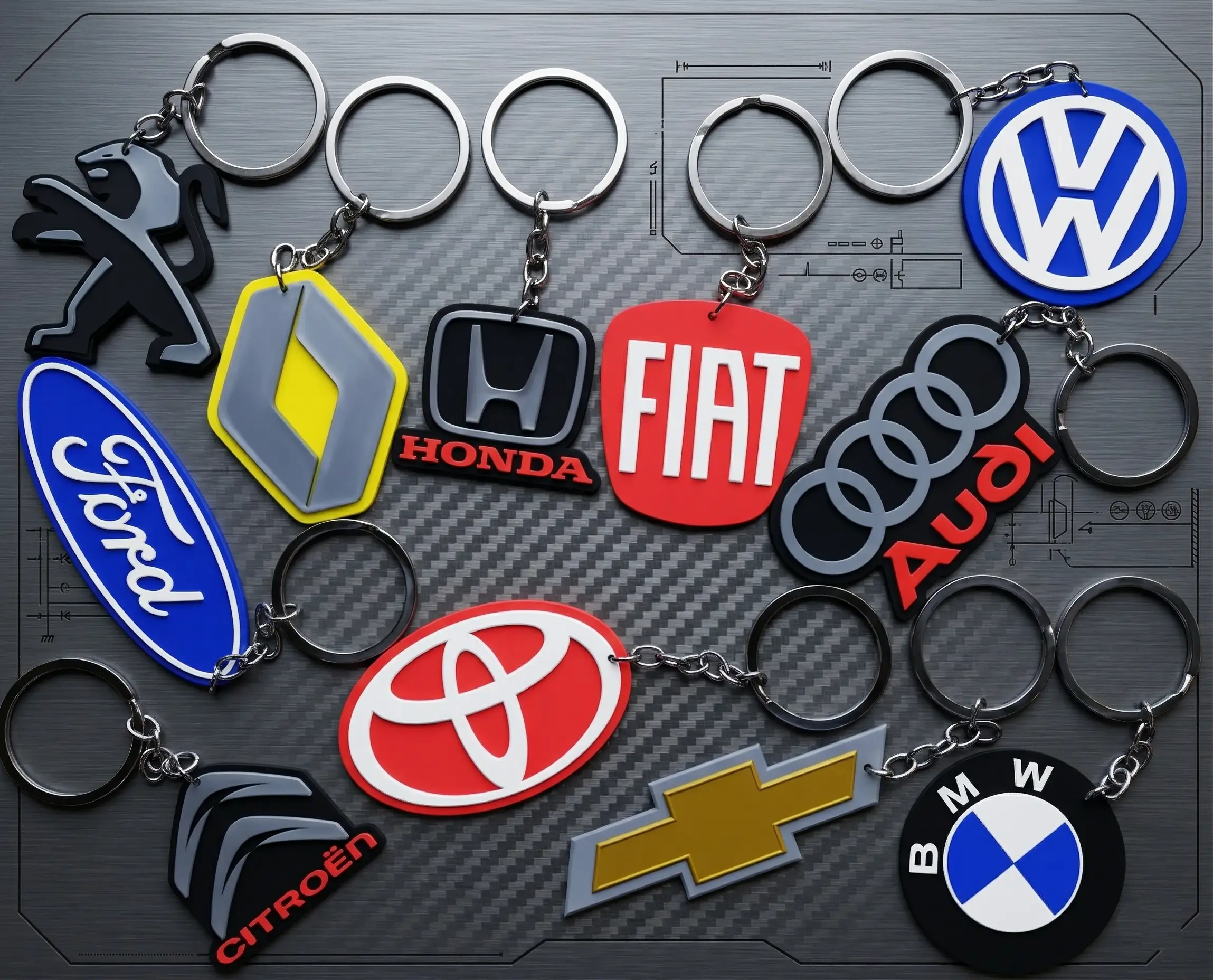 Fabricante de llaveros 3D Mayoreo personalizados para corporativos y empresas